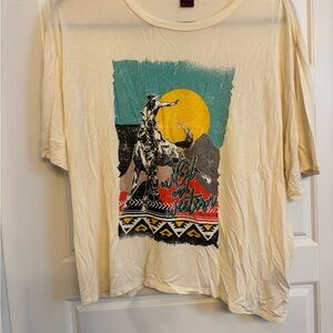 Rock & Roll Cowgirl Cream T-Shirt